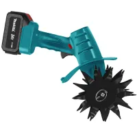 Аккумуляторный ручной мини культиватор Makita G6685 для рыхления и прополки огорода, беспроводной электрокультиватор с 2 аккумуляторами для сада