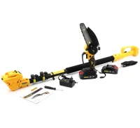 Set of power tools DeWalt 24V 3in1 cordless pruner DCMPP540P1 saw DCM160N and telescopic extension 130-201 cm with 2 batteries