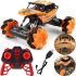 Stunt car all-terrain vehicle Champions 3455 with radio control, jeep with light and sound effects on the remote control from 4 years old Orange
