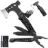 Travel Pocket Multitool with Kni-fe Ax-e Ham-mer Camping 15in1, Multifunctional Hiking Tool Multitool Axe 15 in 1 for Survival