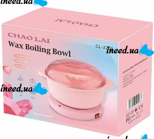 Силиконовый баночный воскоплав Chao Lai CL-2208 100W для депиляции, Нагреватель горячего воска Wax Warmer на 400мл в таблетках, гранулах или дисках