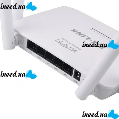 Wireless Wi-Fi Router 300 Mbps Pix-link Router LV-WR08, WIFI Router up to 300 Mb/s with 4 External Antennas and 4 ports White