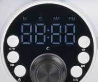 Настольная смарт колонка проектор RGB Starry Sky BT-2203 с диско шаром и беспроводной зарядкой Аккумуляторный Bluetooth ночник с подсветкой ZQS2226