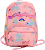 Children's School Backpack Briefcase Rainbow NA-4 for Girls, Teenage Satchel Rainbow 43x20x31cm for Girls for grades 1-4 to School Pink