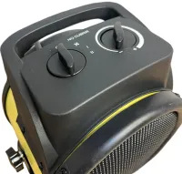 Теплова гармата Grunfeld GG1506-2 3000W 3 режими до 280 м3/год, Електричний підлоговий обігрівач тепловентилятор NF-002 3кВт від мережі Жовтий