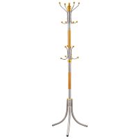 Напольная вертикальная вешалка тренога Coat Rack для верхней одежды 16 крючков, Переносная разборная металлическая стойка для сумочек и зонтов