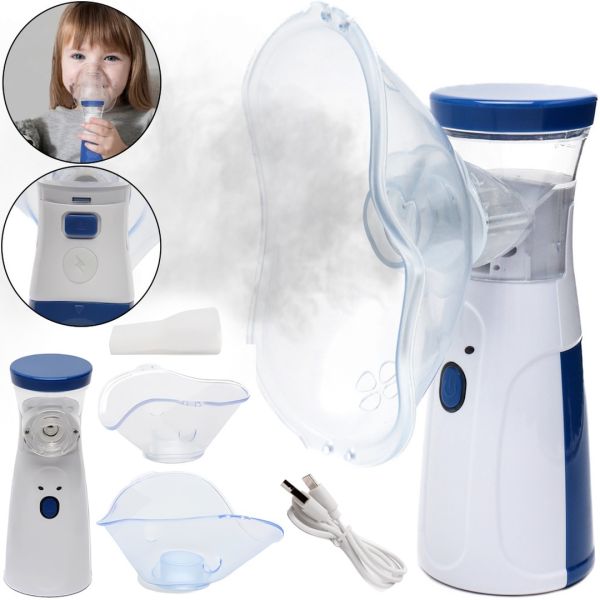 Ультразвуковой небулайзер Mesh Nebulizer JSL-W302 портативный ручной ингалятор с насадками для детей и взрослых 20 мл распылитель для ингаляций дома