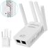 PIX-LINK LV-WR09 Wi-Fi Signal Repeater with 4 built-in Antennas Amplifier, Repeater, Router up to 300 MB/s, Mini WiFi Router Repeater/AP