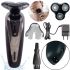 Gemei GM-7720 Silver Cordless Electric Shaver with Floating Head , Rechargeable Gemmy Haircut Razor