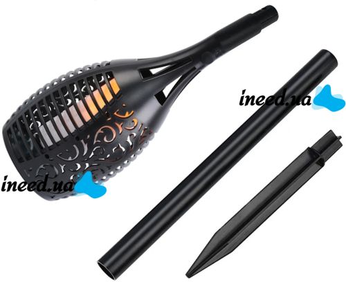 Садовый фонарь с эффектом пламени Solar Flame Led Light XF-6017 52 см водонепроницаемый уличный LED светильник факел на солнечной батарее XF6017