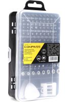 Набор прецизионных отверток и бит Compass CP-PK-115 15 в 1 комплект ручных инструментов для ремонта электроники и точечных работ с насадками в кейсе