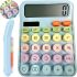 Electronic Desktop Calculator Karuida KK 2280 Anti-slip Calculator for Office with Fractions on Batteries and Solar Panel KK-2280