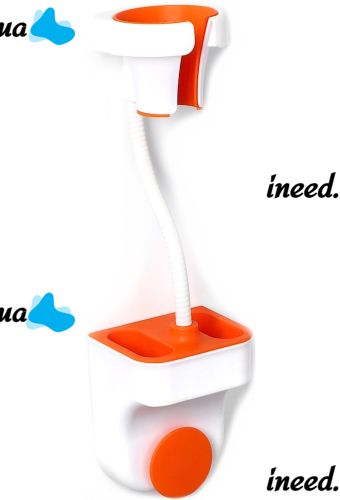 Настенный держатель для фена и душа Hair Dryer Holder Hands Free подвесное вращающиеся крепление органайзер с подставкой для ванных принадлежностей