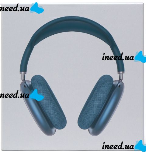 Беспроводные Bluetooth наушники AirPods Max Blue полноразмерные блютуз стереонаушники с микрофоном и шумоподавлением в чехле Smart Case MGYJ3 Синие