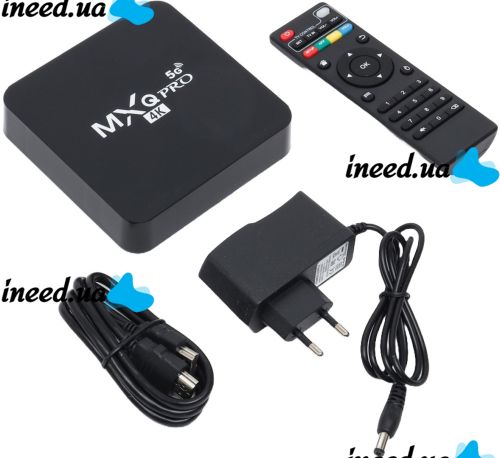 Digital Smart TV set-top box for TV with remote Ultra MXQ PRO 4K 4GB/32GB, Media Player Android 11.1 5G TV with built-in WiFi module Black