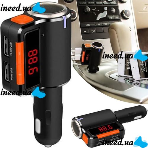 Автомобильный FM трансмиттер передатчик Bluetooth MP3 S 21, Авто ФМ блютуз модулятор в машину с зарядкой 3.1 A, Автомобильное зарядное устройство
