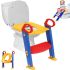 Дитяче складне сидіння на унітаз зі сходинкою і ручками Children Toilet Trainer, Дитячий туалет-горщик з поручнями на стільчак унітазу для дітей