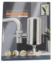Проточный фильтр насадка на кран из нержавеющей стали Water Purifier ZSF-080 для очистки воды, Водяной фильтр для воды под кран 687-1 Серебристый