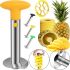 Кухонний ніж для нарізки серцевини ананаса кільцями PineАpple Peeler, Слайсер для різання очищення ананасів слайсами Ананасорезка з нержавіючої сталі