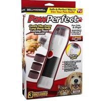 Електричний тример когтерезка для собак і кішок Paw Perfect, Кусачки для кігтів тварин 3 насадки, Когтерез для собак і котів на батарейках Білий