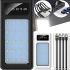 Portable Charger Power Bank Z-05 50000 mah with a set of 4 cables, External battery charging with Flashlight Type-C microUSB Lightning