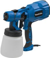 Электрический краскопульт Makita AH550L 650W ручной распылитель пульверизатор с емкостью для краски 800 мл 3 степени распыления от сети Макита