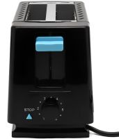 Электрический тостер Bitek BT-263 Black 1000w кухонный горизонтальный электротостер на 2 тоста для хлеба со съёмным поддоном 2 Slice Toaster Черный