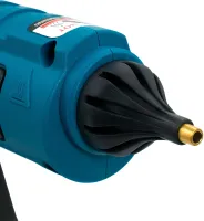 Аккумуляторный клеевой пистолет PROFI-TEC PGG1120V 20V беспроводной термопистолет для горячего силиконового клея 11 мм на 2 аккумулятора Синий