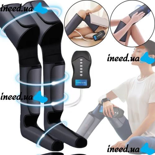 Lymphatic drainage battery massager Air Compressed 8850 for pressotherapy and lymphatic drainage of the legs, Compressor electric massager KY3-30 from the battery