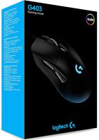 Игровая компьютерная мышь Logitech G403 Gaming Mouse проводная USB геймерская мышка с RGB подсветкой для ПК компьютера и ноутбука G-403 Черная