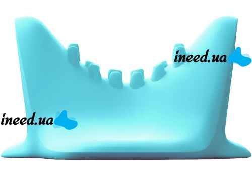 Массажная импульсная подушка подголовник Spin Pillow LY-471 вибрационный миостимулятор U-образной формы для расслабления мышц шеи и плеч Голубой