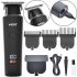 VGR V-937 Rechargeable Hair Trimmer with 3 5W Nozzles, Wireless Hair Clipper with USB and LED Display V937 Black