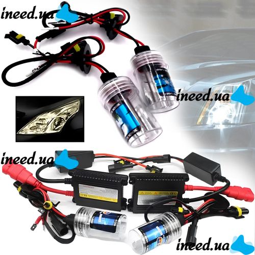 Комплект ксенона Bosch H3 HID 5000K 35W 12V с блоками розжига и лампами, набор ксеноновых ламп для фар в авто Белый