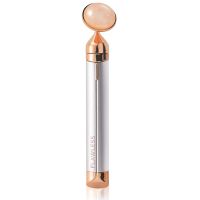 Вибромассажер роллер для лица Flawless Contour массажный ролик с двумя насадками на батарейках, электрический массажер для массажа, ролик-массажер