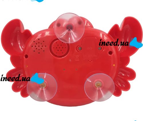 Краб детская игрушка для ванны Bubble Crab музыкальная игрушка-генератор пены на присосках с мыльными пузырями, забавный краб-пузырь на батарейках