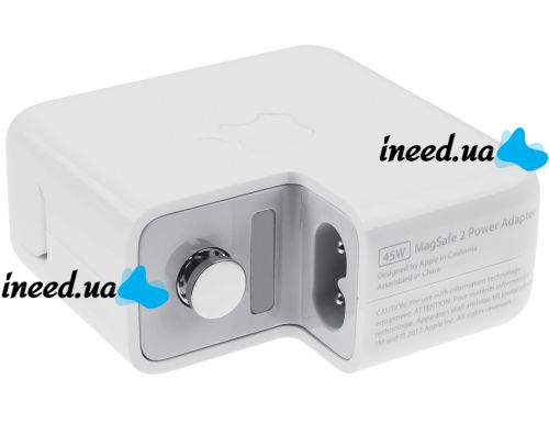Блок питания для ноутбука Macbook MagSafe2 45W T PIN, Зарядное устройство для ноутбуков Apple Макбук Аир 45Вт зарядка USB-C с т-образным разъемом