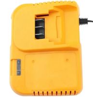 Зарядное устройство для зарядки аккумуляторов Dewalt 24V 3 контакта, Блок питания зарядка Деволт для аккумуляторной батареи 24В 2А от сети Желтый