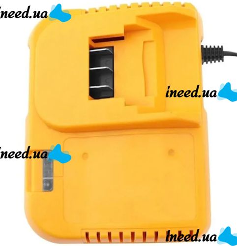 Зарядное устройство для зарядки аккумуляторов Dewalt 24V 3 контакта, Блок питания зарядка Деволт для аккумуляторной батареи 24В 2А от сети Желтый