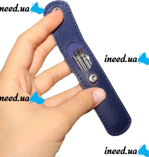 Косметологический набор инструментов для чистки ушей Tool Set 6 в 1 удаления ушной серы  нержавеющая сталь 6 шт, Ухочистка с футляром
