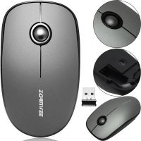 Бездротова Bluetooth мишка ZornWee W150 Grey для комп'ютера і ноутбука, Ігрова комп'ютерна блютуз миша 2.4GHZ USB для ПК від батарейок Сіра