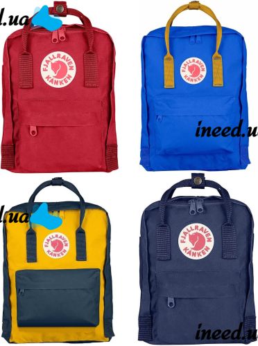 Школьный городской рюкзак Fjallraven Kanken Classic 16 л с отделением для ноутбука, Дорожный водонепроницаемый ранец портфель Канкен для школы