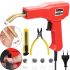 Электрический паяльник степлер Plastic Welding Gun H50 для пластика со скобами разных видов, Пистолет для пайки пластмассы и бамперов от сети 220V
