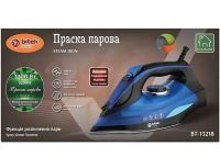 Electric steam iron Bitek BT-1321B 3 modes with ceramic soleplate for ironing Vitek clothes for laundry with self-cleaning function from the mains Blue