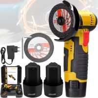 Аккумуляторная болгарка шлифмашина DeWalt DCG125N на 2 аккумулятора 12V 2Ah, Беспроводная угловая шлифовальная машина турбинка 75 мм Деволт в кейсе