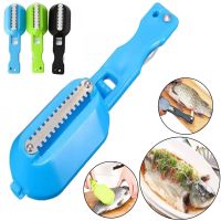 Нож скребок для чистки чешуи рыбы Fish Scales Wiper Cleaning, Ручная рыбочистка с контейнером, Ручной прибор для чистки рыбы с ножем для потрошения