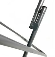 Туристический раскладной круглый стол Round Folding Table 60х70 см для пикника, Складной алюминиевый столик МДФ для кемпинга и сада Коричневый