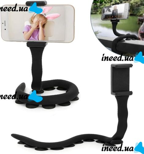 Универсальный гибкий держатель для телефона с присосками Cute Worm Lazy Phone Holder в виде гусеницы, Штатив для смартфона и гаджетов на присосках