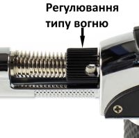 Газовая турбо зажигалка горелка Antai 0595 с пьезоподжигом и подставкой, Турбогорелка паяльник Atomic с регулировкой огня до 1300°C для барбекю