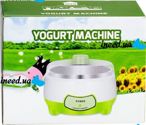 Автоматическая йогуртница Yogurt Maker Machine 15W 1000 мл аппарат для приготовления 7 видов домашнего йогурта, кисломолочных продуктов от сети 1 л