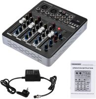 Профессиональный микшерный пульт Yamaha Mixer BT4000 2ch BT 4-канальный активный аудиомикшер со встроенным усилителем и Bluetooth MX-4000BT Черный